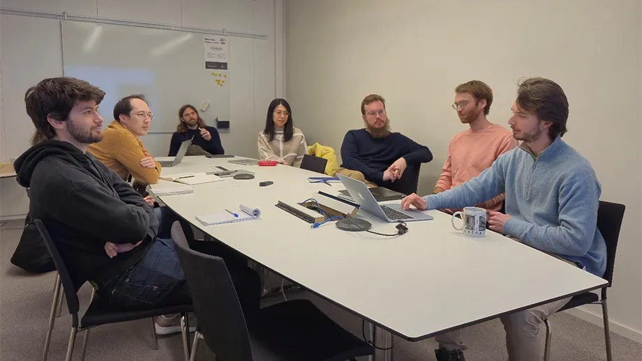 People sitting around a table