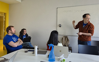 People having a meeting.